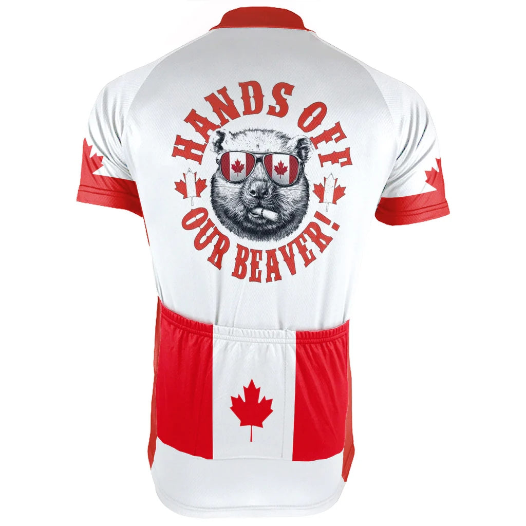 Customized Canada Men's Cycling Jersey Short Sleeve