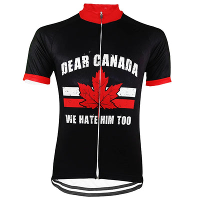 Customized Canada Men's Cycling Jersey Short Sleeve