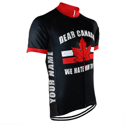 Customized Canada Men's Cycling Jersey Short Sleeve
