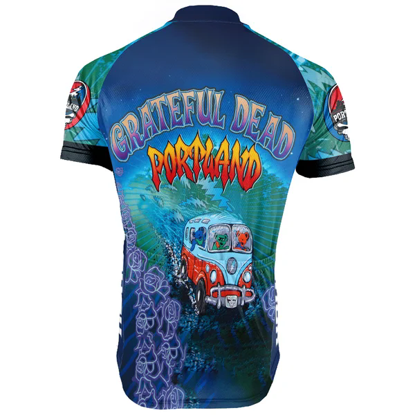 Customized Portland Grateful Dead Fan Men's Cycling Jersey Short Sleeve
