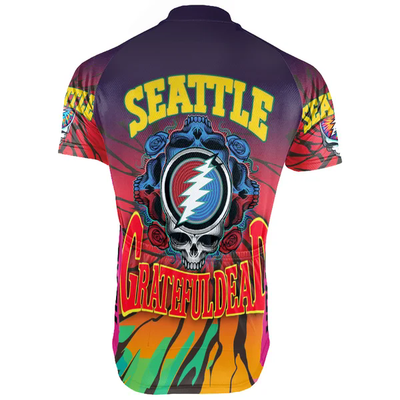 Customized Seatle Grateful Dead Fan Men's Cycling Jersey Short Sleeve