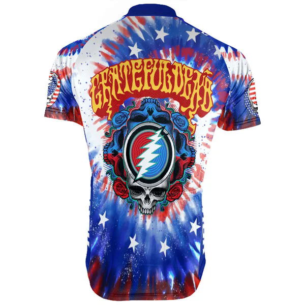 Customized USA Grateful Dead Fan Men's Cycling Jersey Short Sleeve