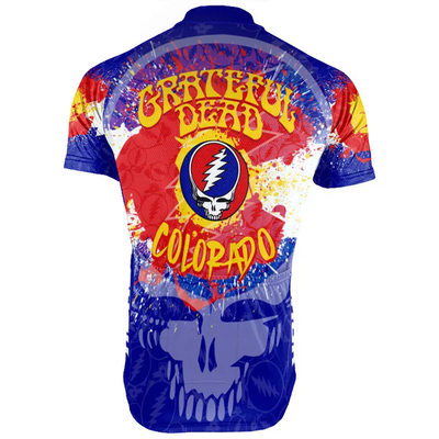 Customized Colorado Grateful Dead Fan Men's Cycling Jersey Short Sleeve