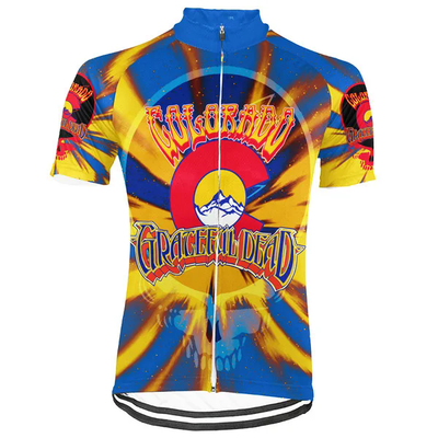Customized Colorado Grateful Dead Fan Men's Cycling Jersey Short Sleeve