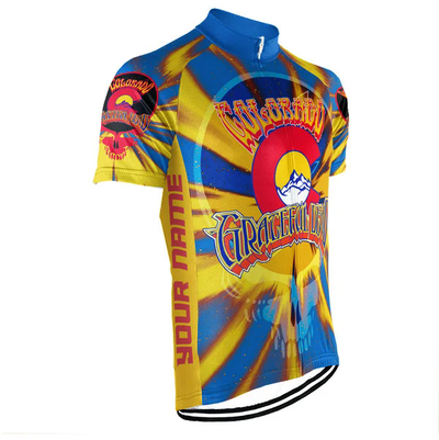 Customized Colorado Grateful Dead Fan Men's Cycling Jersey Short Sleeve