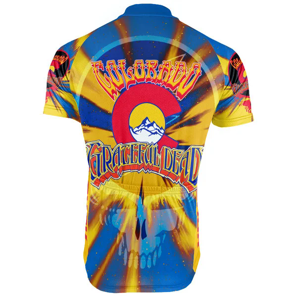 Customized Colorado Grateful Dead Fan Men's Cycling Jersey Short Sleeve