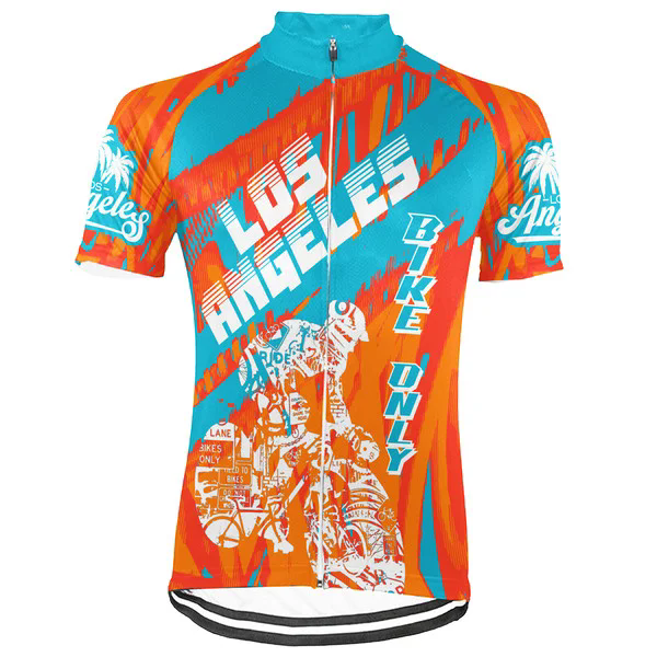 Customized Los Angeles Wanna Ride Men's Cycling Jersey Short Sleeve