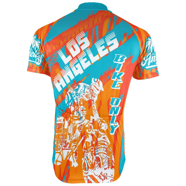 Customized Los Angeles Wanna Ride Men's Cycling Jersey Short Sleeve