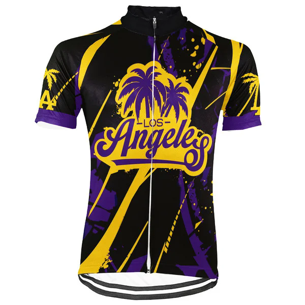 Customized Los Angeles Wanna Ride Men's Cycling Jersey Short Sleeve