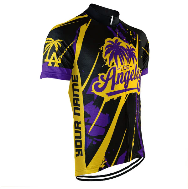 Customized Los Angeles Wanna Ride Men's Cycling Jersey Short Sleeve