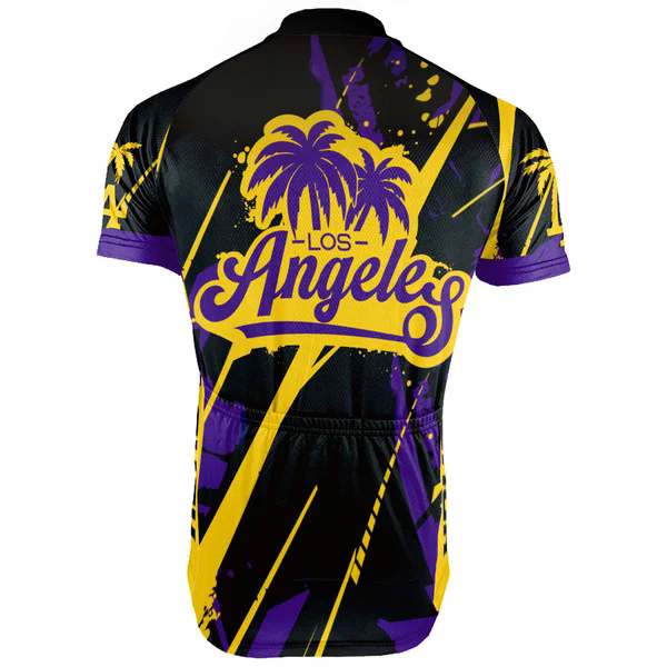 Customized Los Angeles Wanna Ride Men's Cycling Jersey Short Sleeve