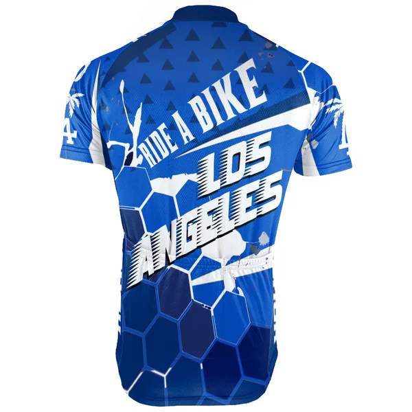 Customized Los Angeles Wanna Ride Men's Cycling Jersey Short Sleeve