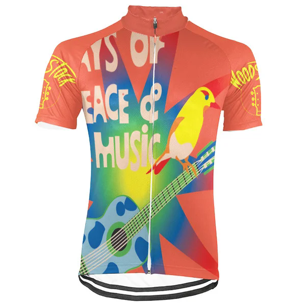 Customized Woodstock Wanna Ride Men's Cycling Jersey Short Sleeve
