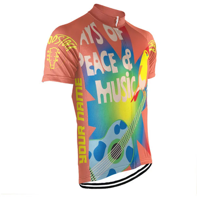 Customized Woodstock Wanna Ride Men's Cycling Jersey Short Sleeve