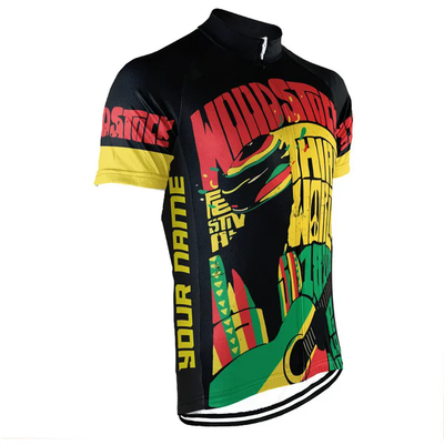 Customized Woodstock Wanna Ride Men's Cycling Jersey Short Sleeve