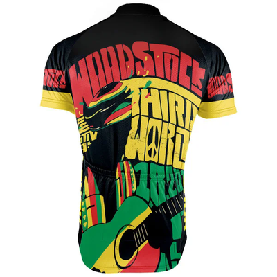 Customized Woodstock Wanna Ride Men's Cycling Jersey Short Sleeve