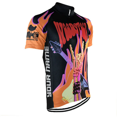 Customized Woodstock Wanna Ride Men's Cycling Jersey Short Sleeve