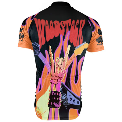 Customized Woodstock Wanna Ride Men's Cycling Jersey Short Sleeve