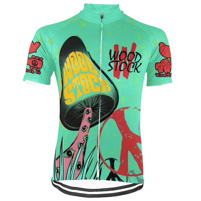 Customized Woodstock Wanna Ride Men's Cycling Jersey Short Sleeve