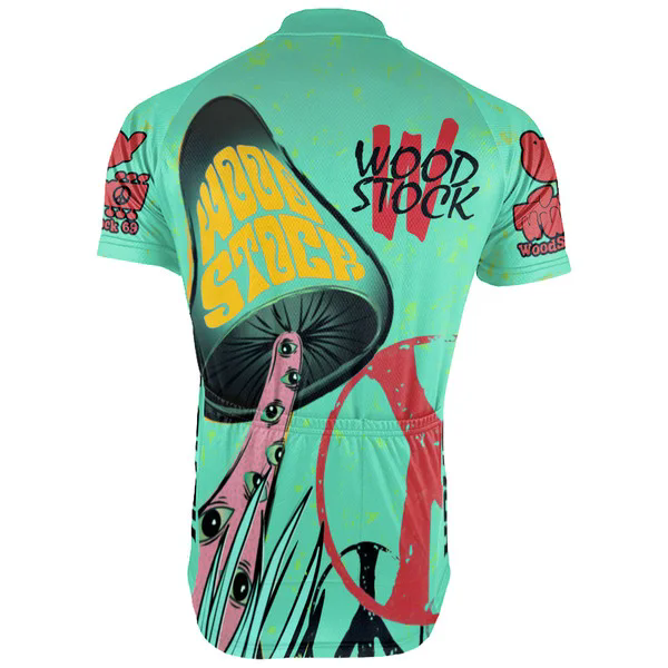 Customized Woodstock Wanna Ride Men's Cycling Jersey Short Sleeve