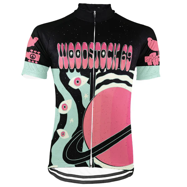 Customized Woodstock Wanna Ride Men's Cycling Jersey Short Sleeve
