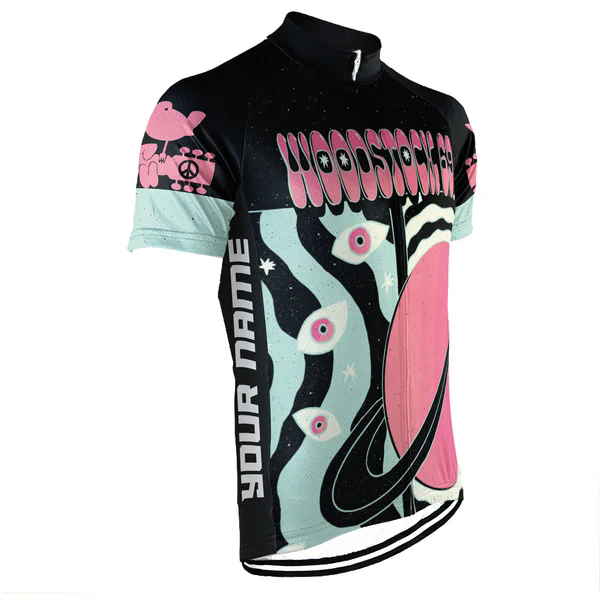 Customized Woodstock Wanna Ride Men's Cycling Jersey Short Sleeve