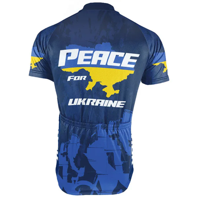 Customized Ukraine Men's Cycling Jersey Short Sleeve
