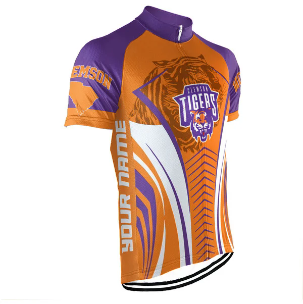 Customized Tigers Men's Cycling Jersey Short Sleeve