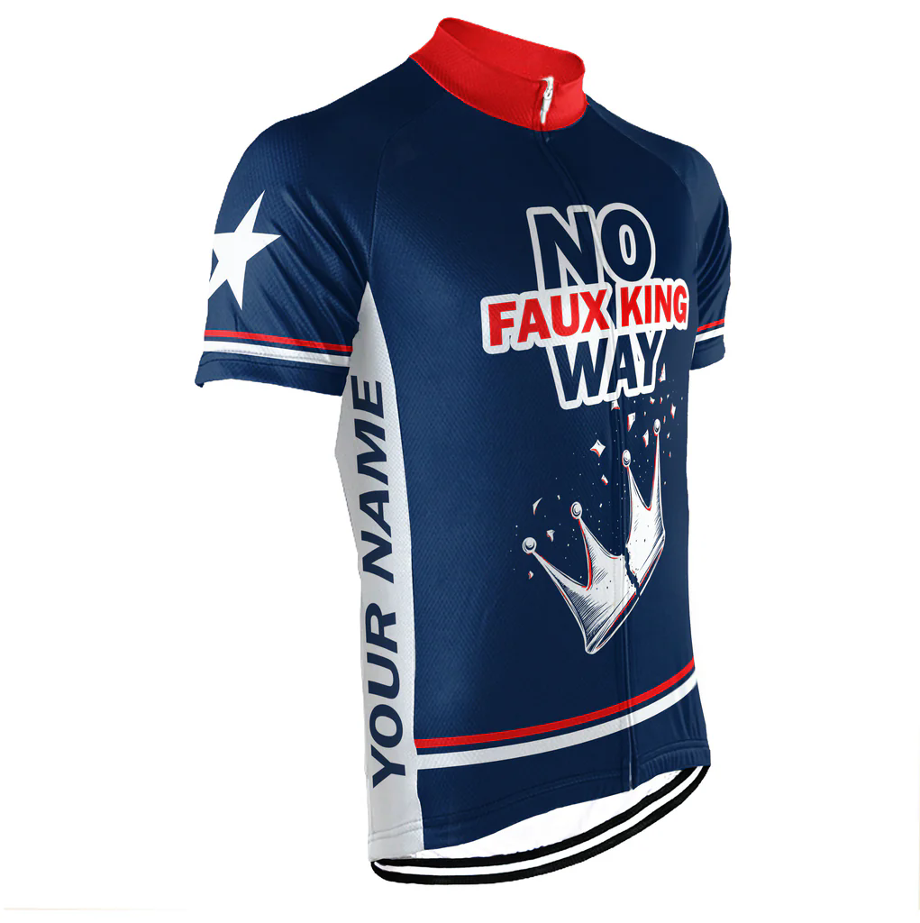 Customized No Kings Men's Cycling Jersey Short Sleeve