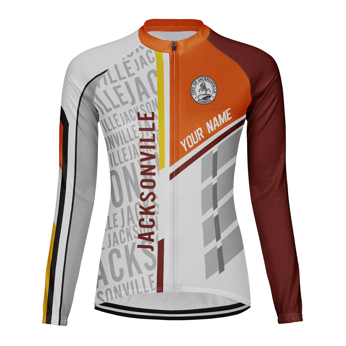 Customized Jacksonville Women's Cycling Jersey Long Sleeve