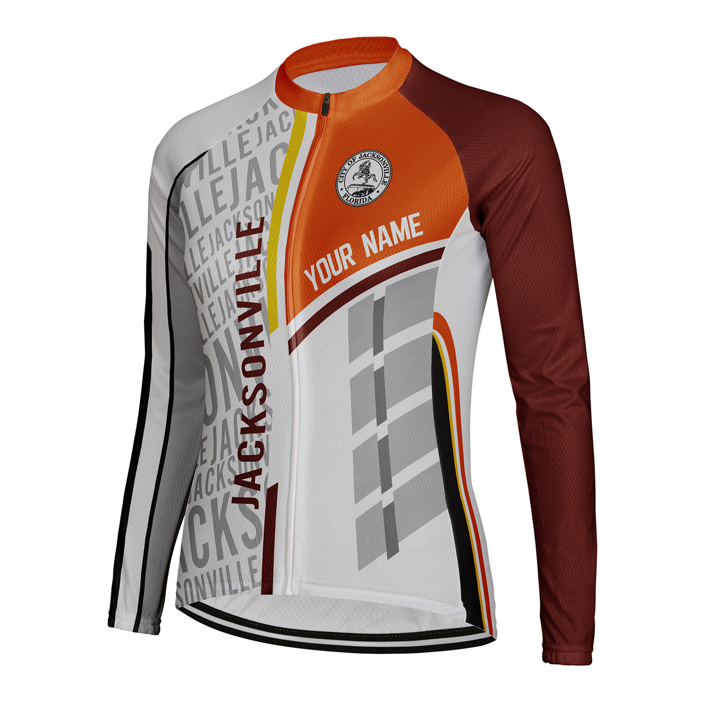 Customized Jacksonville Women's Cycling Jersey Long Sleeve