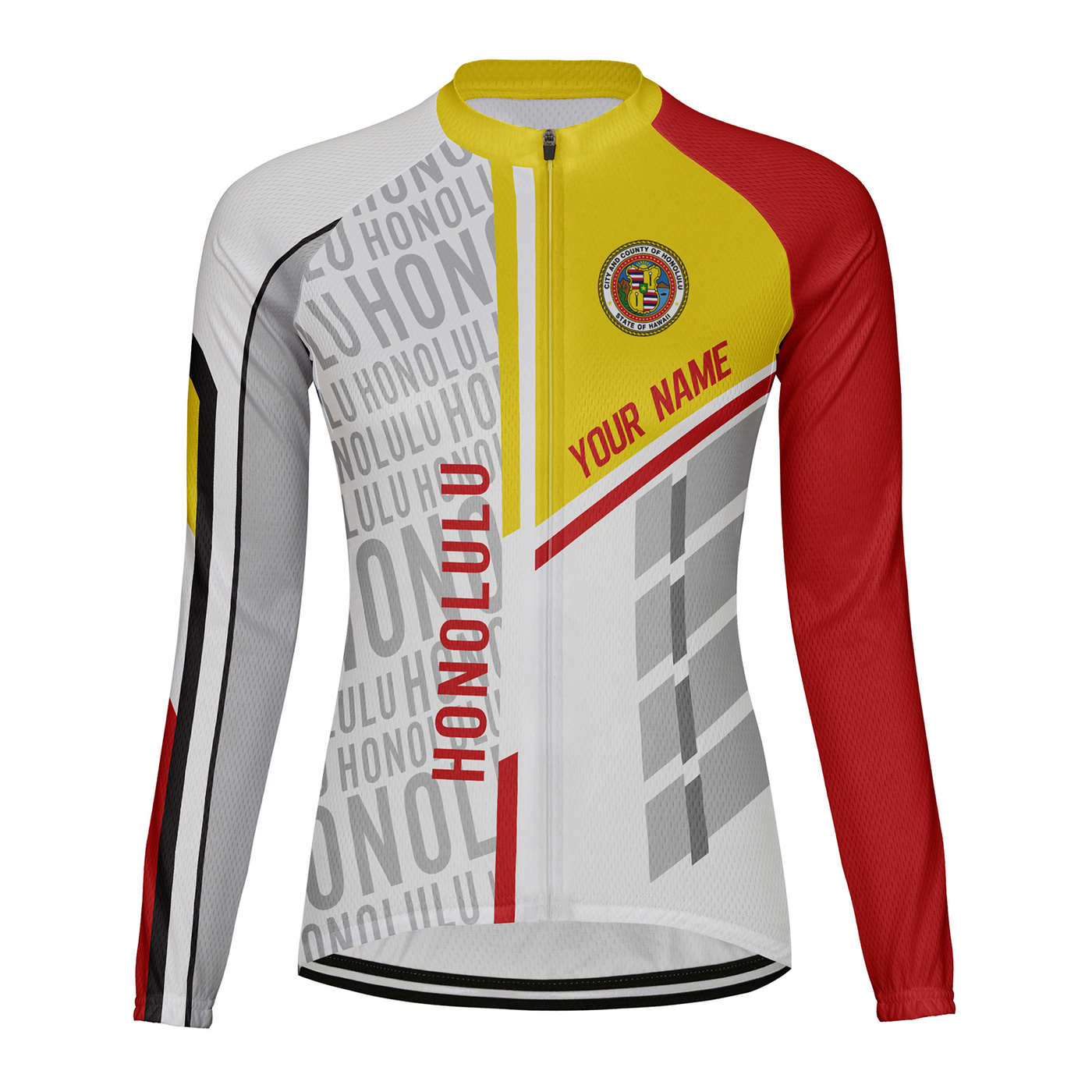 Customized Honolulu Women's Cycling Jersey Long Sleeve