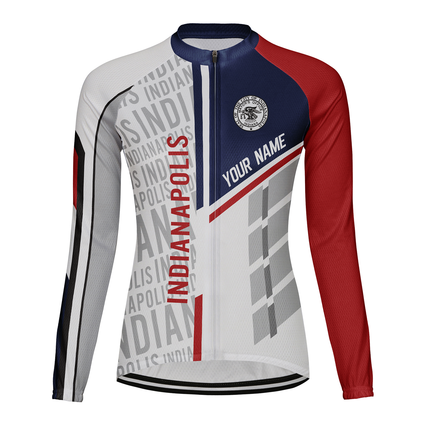 Customized Indianapolis Women's Cycling Jersey Long Sleeve