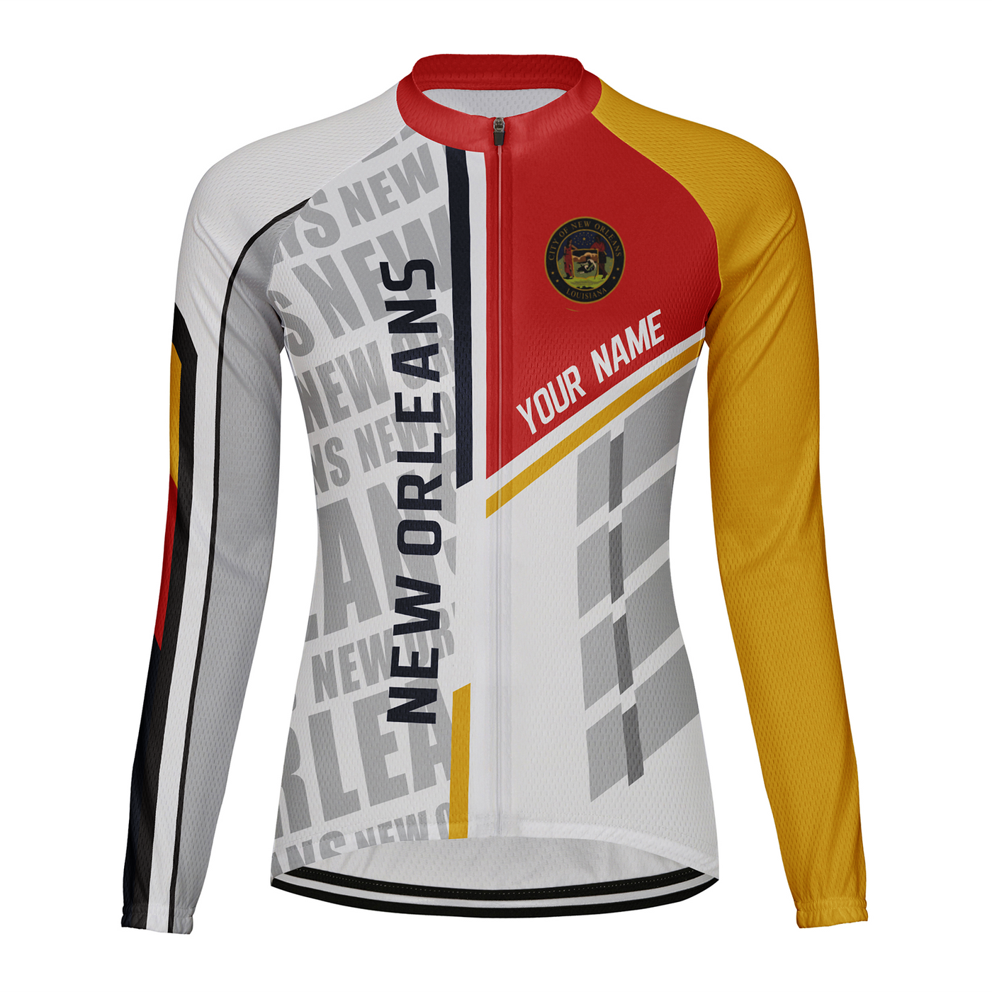 Customized New Orleans Women's Cycling Jersey Long Sleeve