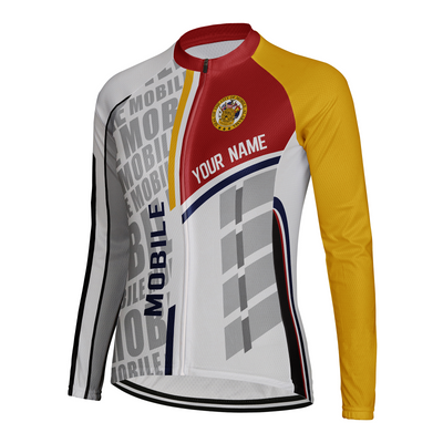 Customized Mobile Women's Cycling Jersey Long Sleeve