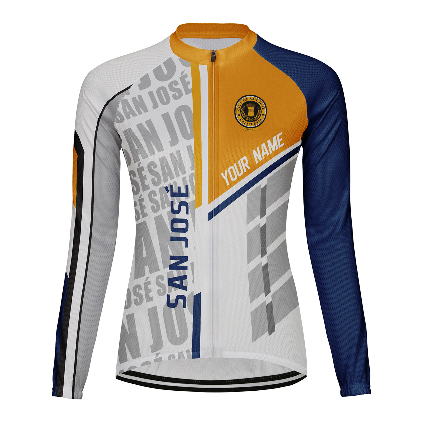 Customized San José Women's Cycling Jersey Long Sleeve