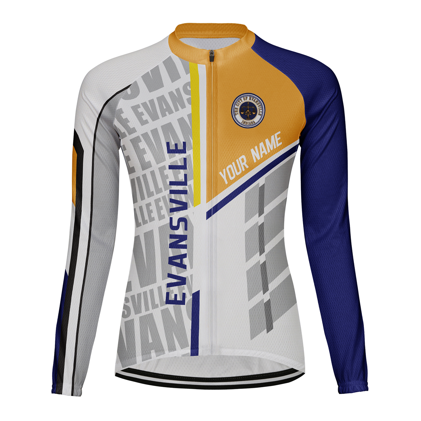 Customized Evansville Women's Cycling Jersey Long Sleeve