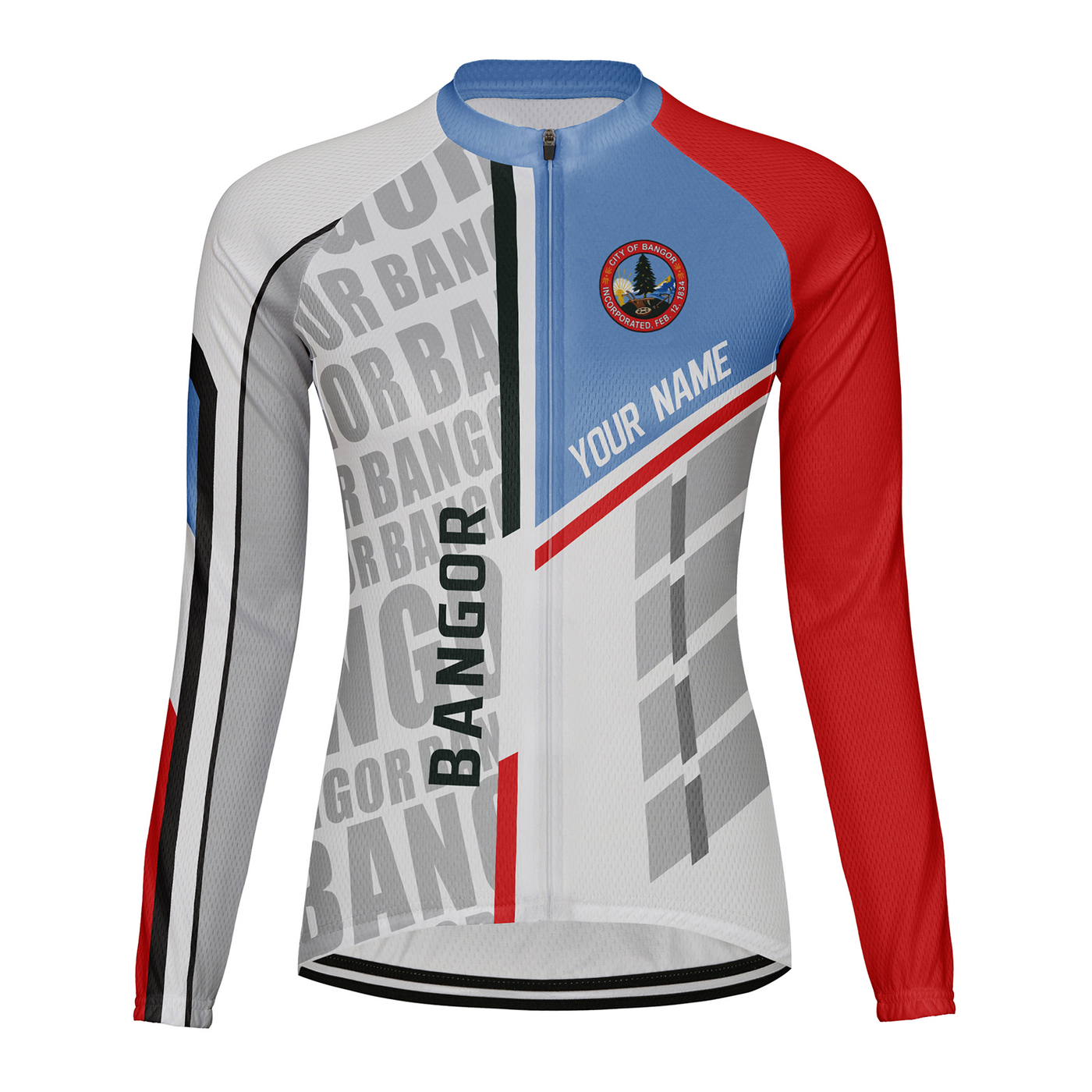 Customized Bangor Women's Cycling Jersey Long Sleeve