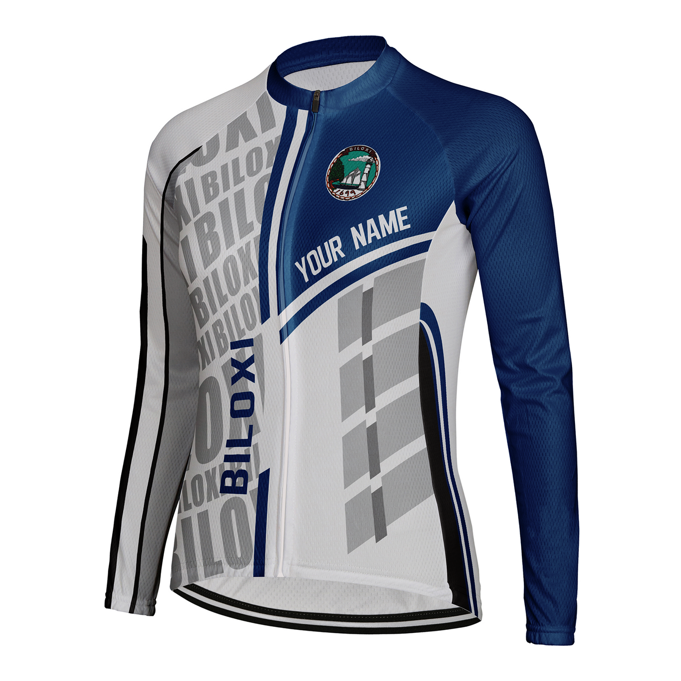 Customized Biloxi Women's Cycling Jersey Long Sleeve