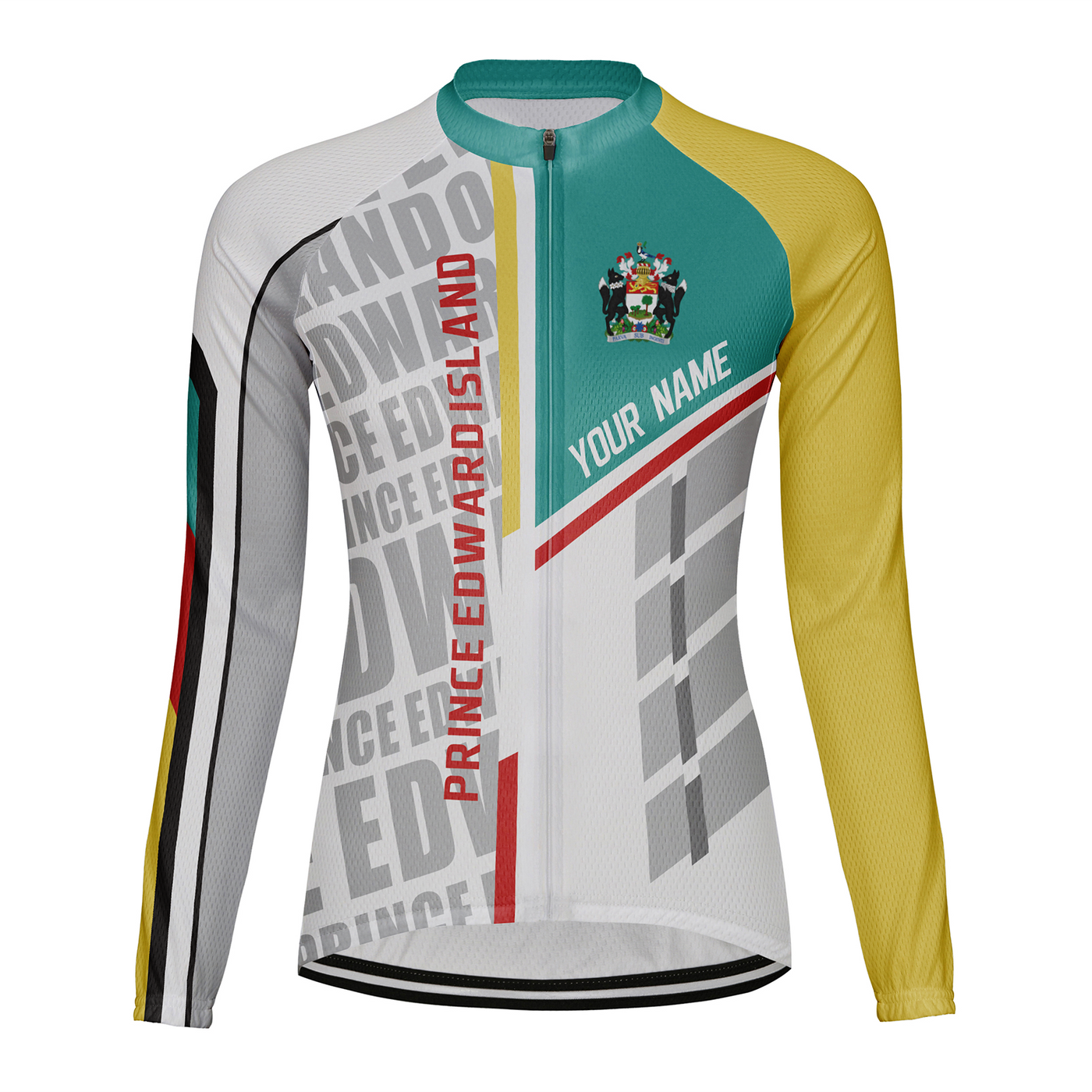 Customized Prince Edward Island Women's Cycling Jersey Long Sleeve
