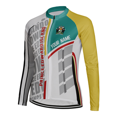 Customized Prince Edward Island Women's Cycling Jersey Long Sleeve