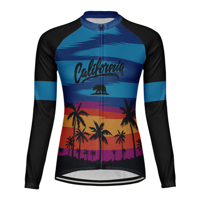 Customized California Women's Cycling Jersey Long Sleeve