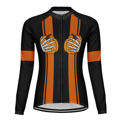 Customized Halloween Women's Cycling Jersey Long Sleeve