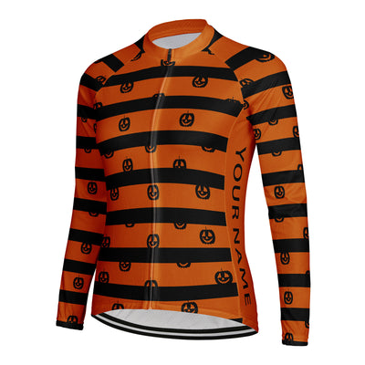 Customized Halloween Women's Cycling Jersey Long Sleeve