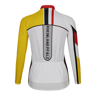 Personalized Rheinland Pfalz Women's Winter Thermal Fleece Cycling Jersey Long Sleeve
