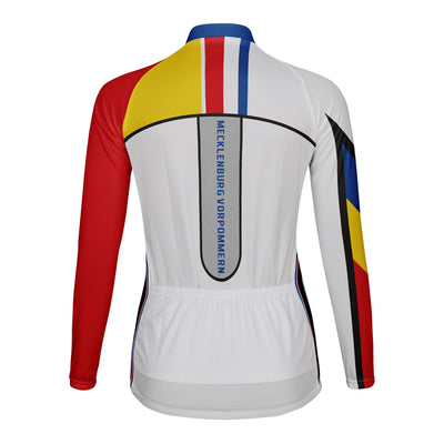 Personalized Mecklenburg Vorpommern Women's Winter Thermal Fleece Cycling Jersey Long Sleeve