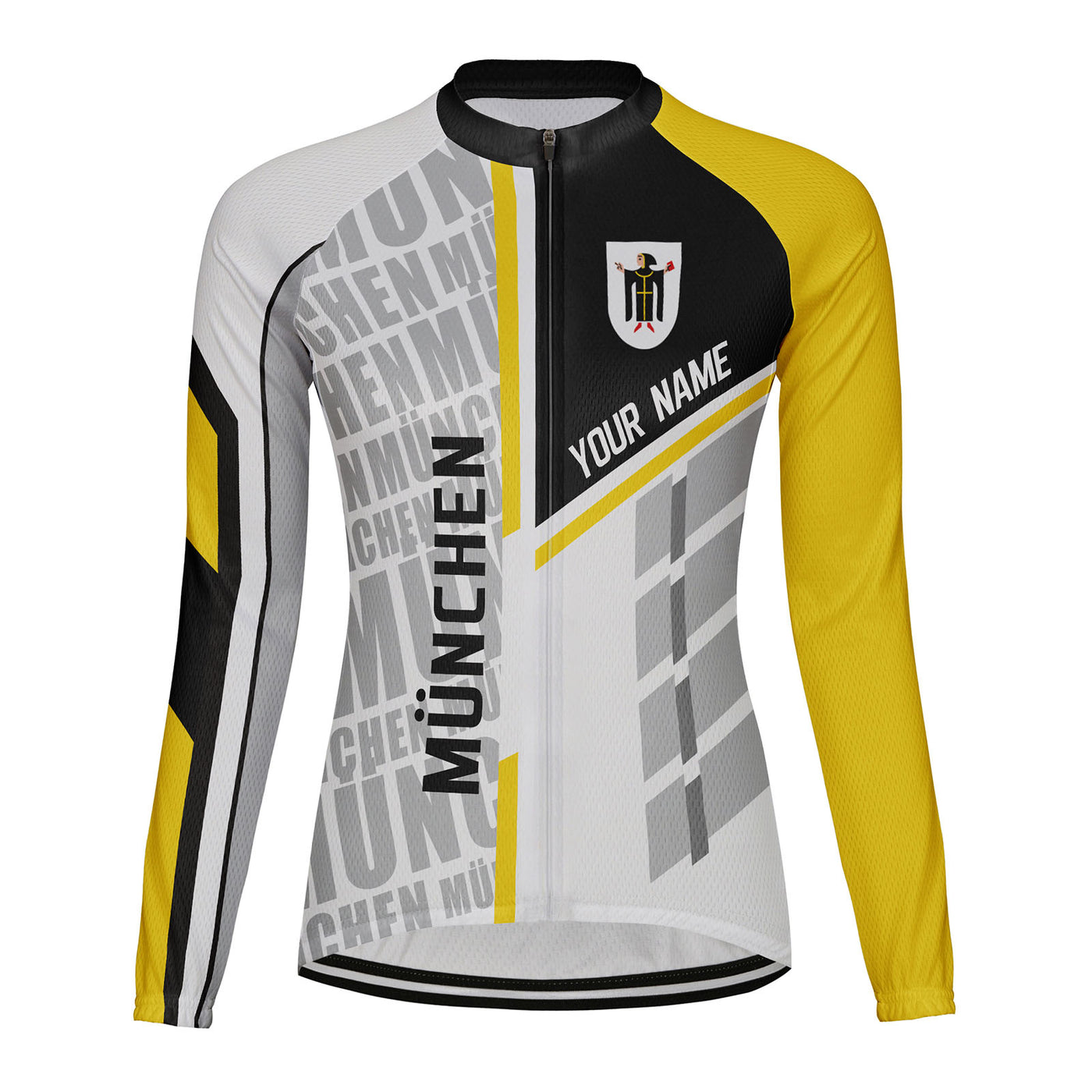Personalized München Women's Winter Thermal Fleece Cycling Jersey Long Sleeve