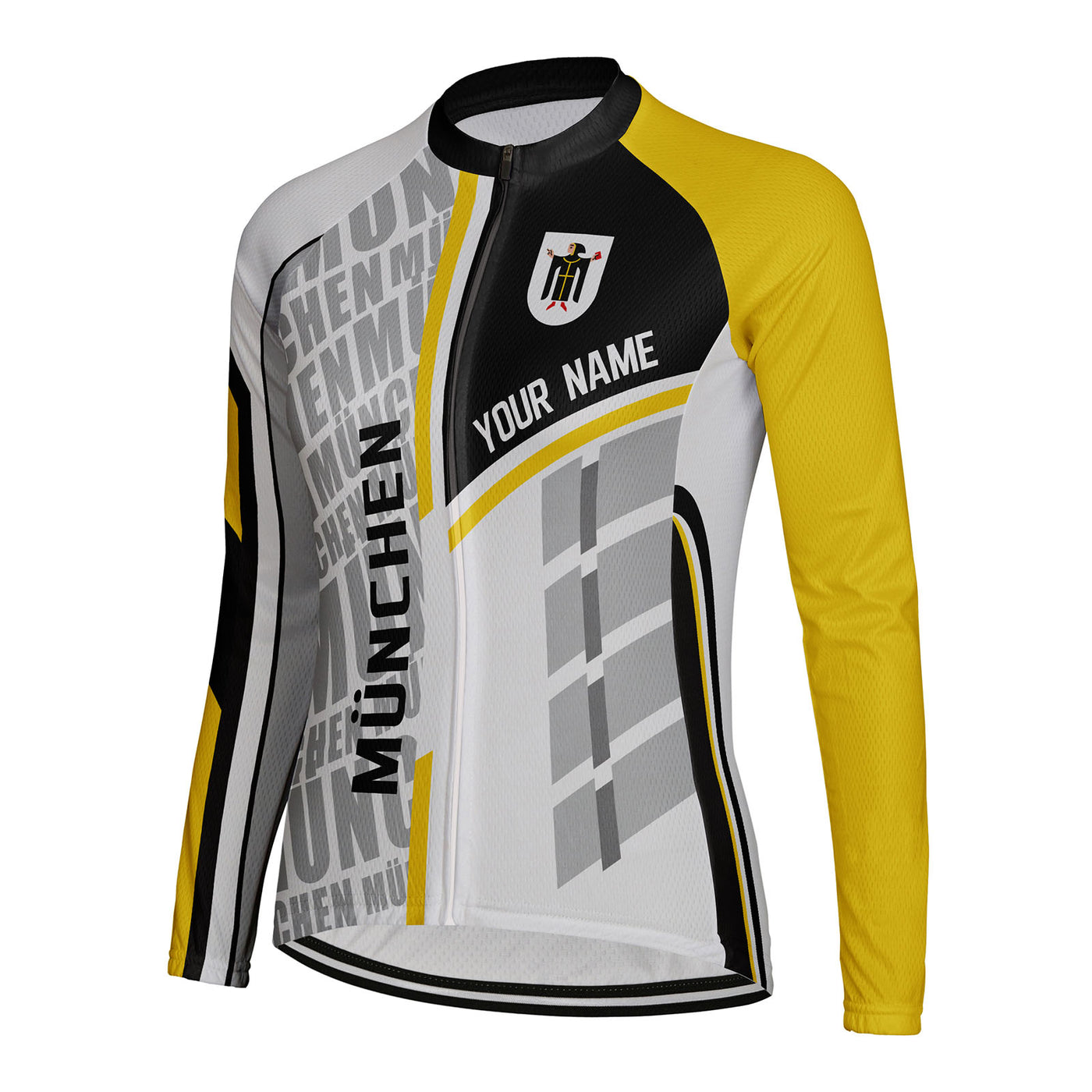 Personalized München Women's Winter Thermal Fleece Cycling Jersey Long Sleeve