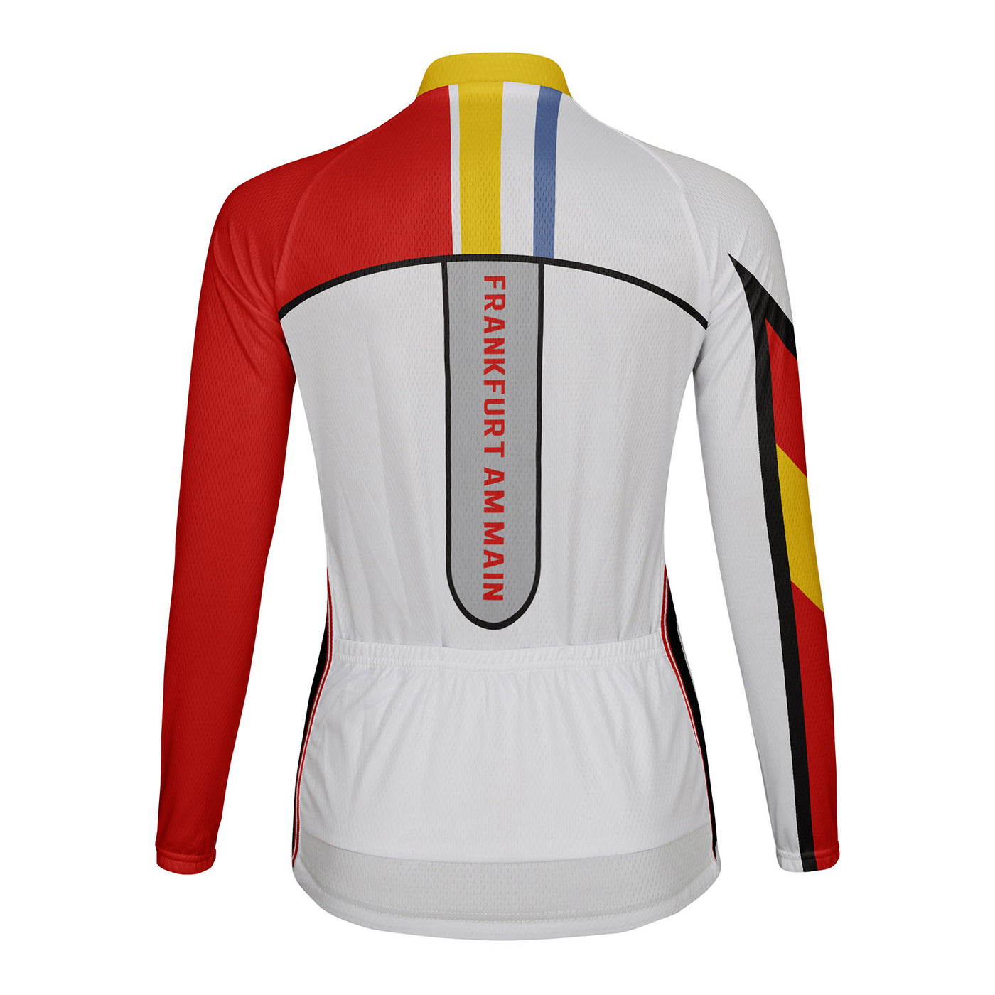Personalized Frankfurt am Main Women's Winter Thermal Fleece Cycling Jersey Long Sleeve