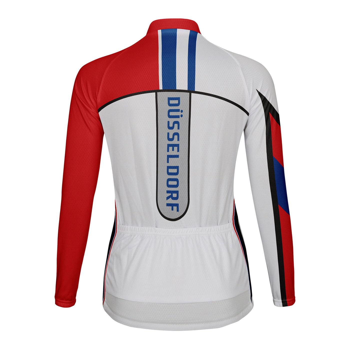 Personalized Düsseldorf Women's Winter Thermal Fleece Cycling Jersey Long Sleeve